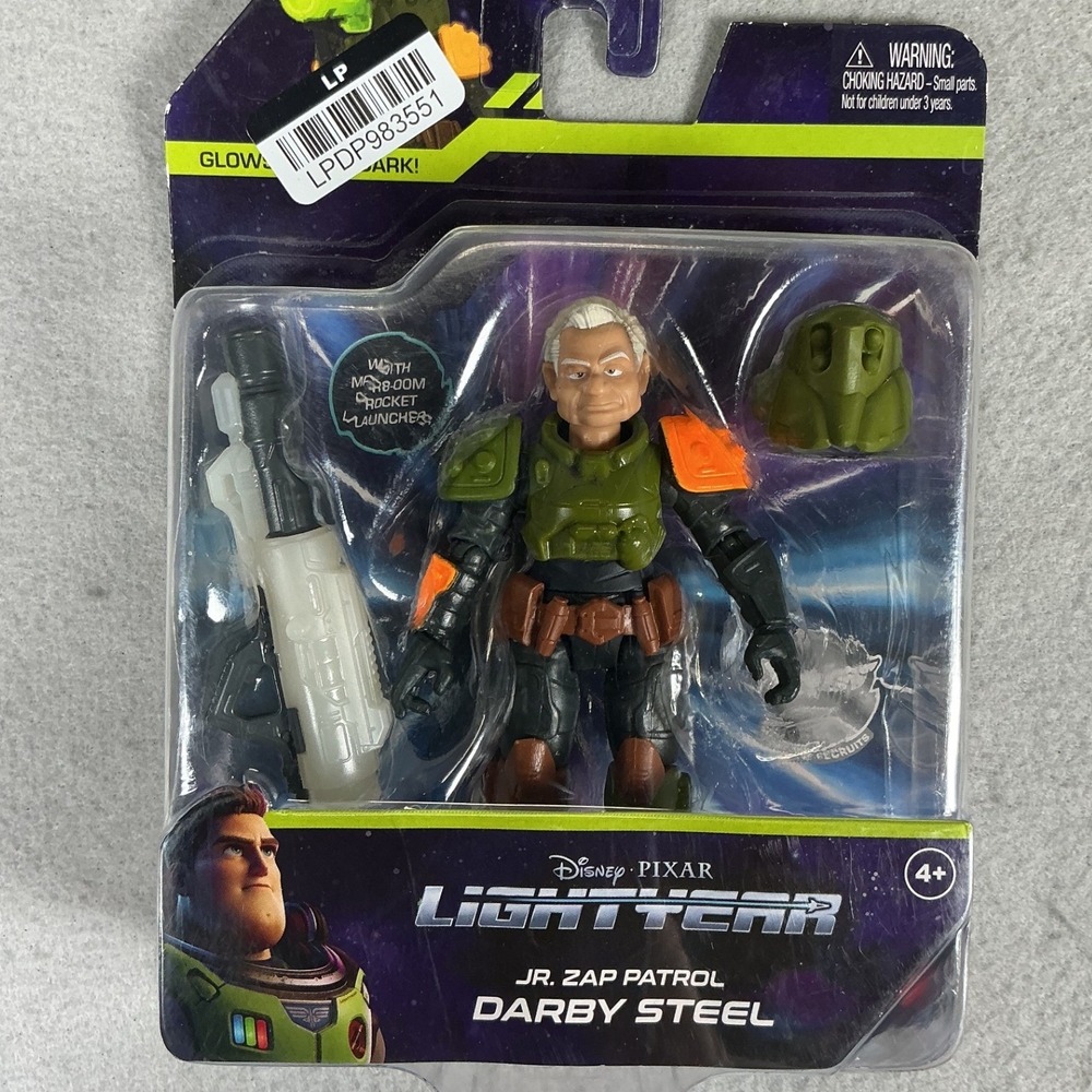 Mattel Lightyear Darby Steel Jr Zap Patrol Action Figure New